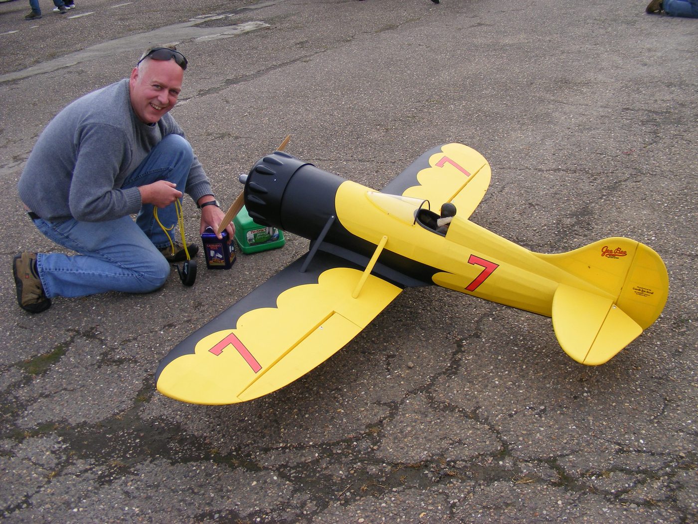 Team GB Gee Bees lined up at Langar